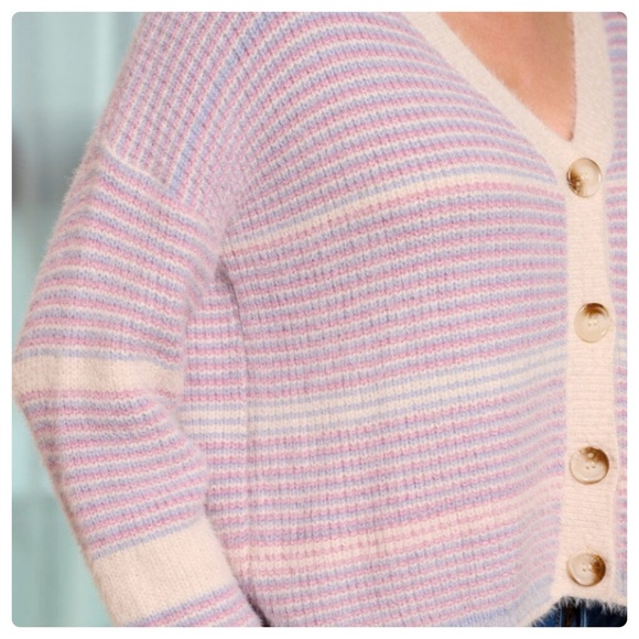 $25 start 172 🎅🏻 LAST ONE COLORBLOCK
STRIPES SWEATER
CARDIGAN - Picture 2 of 4